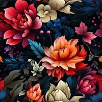 vrijheid afdrukken kleding stof achtergrond een symfonie van complex elegant bloemen patronen foto