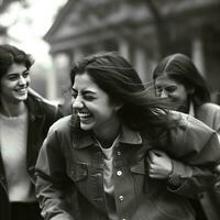 Verenigde in aan het leren verschillend studenten verzamelen Aan dag een. Welkom naar globaal klaslokaal studenten van verschillend landen verenigen foto