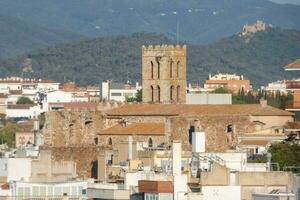 Blanes, een middellandse Zee dorp in de provincie van Barcelona, Bij de begin van de Catalaans costa moedig. foto