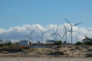 windmolens, schoon energie generatoren in de zuiden van de Iberisch schiereiland foto