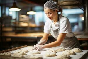 een feale bakker Bij werk.ai generatief foto