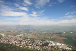 verbazingwekkende landschappen van Israël, uitzicht op het heilige land foto