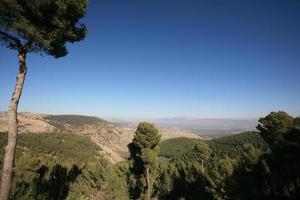 verbazingwekkende landschappen van Israël, uitzicht op het heilige land foto