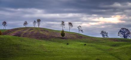 pittoresk herfstlandschap in West-Virginia foto