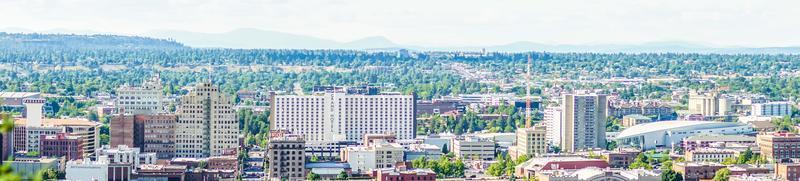 Spokane Washington City skyline en Spokane Valley uitzicht foto