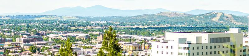 Spokane Washington City skyline en Spokane Valley uitzicht foto