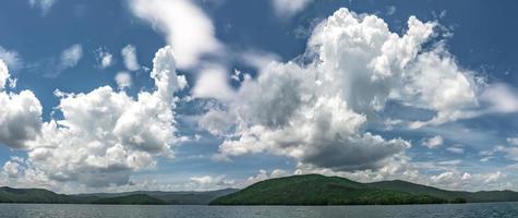 prachtige landschapsscènes bij Lake Jocassee South Carolina foto