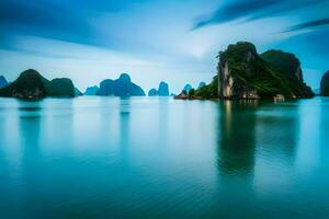 de ha lang baai in Vietnam. ai-gegenereerd foto