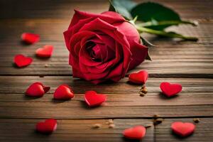 de roos is de symbool van liefde en romantiek. ai-gegenereerd foto