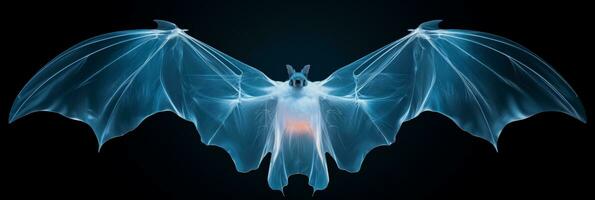 vleermuizen vleugel skelet- structuur X straal beeld achtergrond met leeg ruimte voor tekst foto