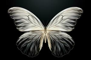 vlinders gedetailleerd vleugel structuur X straal beeld geïsoleerd Aan een helling achtergrond foto