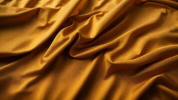 glad elegant gouden kleding stof of satijn structuur net zo abstract achtergrond luxueus achtergrond ontwerp 01 foto