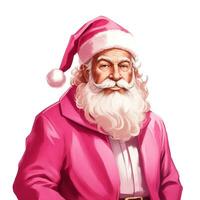 de kerstman claus roze grappig Kerstmis grafisch foto