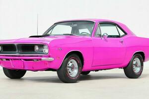 1966 Plymouth barracuda auto. ai generatief pro foto