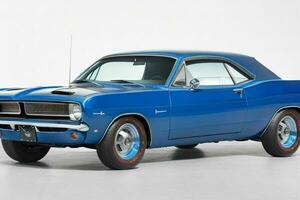 1966 Plymouth barracuda auto. ai generatief pro foto