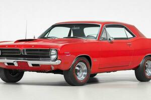 1966 Plymouth barracuda auto. ai generatief pro foto