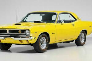 1966 Plymouth barracuda auto. ai generatief pro foto