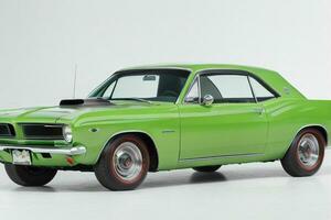 1966 Plymouth barracuda auto. ai generatief pro foto