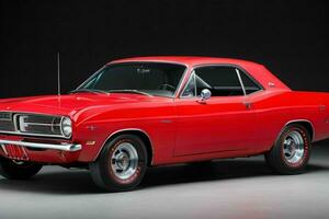 1966 Plymouth barracuda auto. ai generatief pro foto