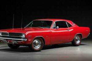 1966 Plymouth barracuda auto. ai generatief pro foto