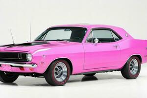 1966 Plymouth barracuda auto. ai generatief pro foto