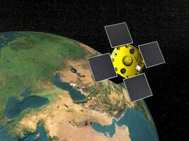 acrimsat satelliet - 3d geven foto