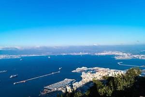 gibraltar de apenrots in de middellandse zee foto