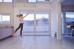meisje online onderwijs ballet klasse Bij huis foto