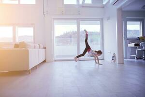 meisje online onderwijs ballet klasse Bij huis foto