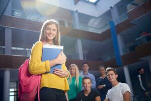 studenten groep studie foto