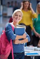 studenten groep studie foto