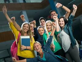 studenten groep studie foto