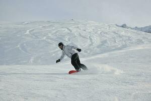 skiën op nu in het winterseizoen foto