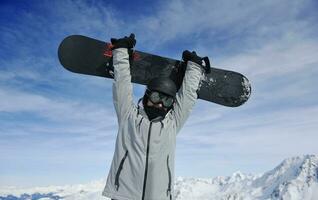 skiën op nu in het winterseizoen foto