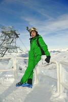 skiën op nu in het winterseizoen foto