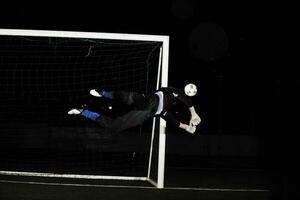 voetbal doel keeper foto