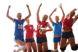 volleybal vrouw groep foto