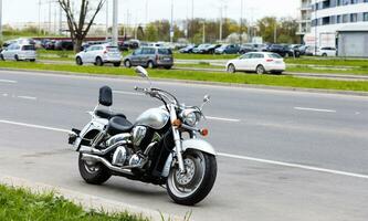 Minsk, Wit-Rusland, augustus 2023 - Japans honda motorfiets foto