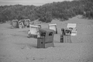 zomer tijd Aan langeoog eiland foto