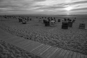 langeoog eiland in de noorden zee foto