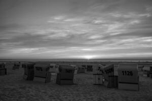 de strand van langeoog eiland foto