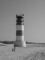 Duitse eiland in de noorden zee foto