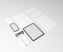 perspectief minimale briefpapier mockup foto