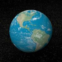 centraal Amerika Aan aarde - 3d geven foto