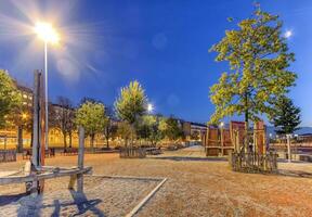 duidelijk van eenvoudig palais, Genève, Zwitserland, hdr foto