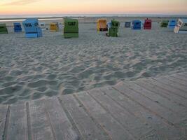 langeoog in th noorden zee foto