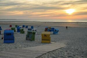 langeoog eiland in duitsland foto