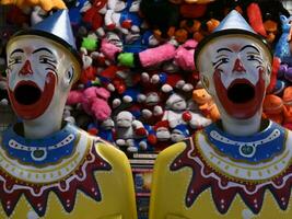 clown spel in carnaval foto