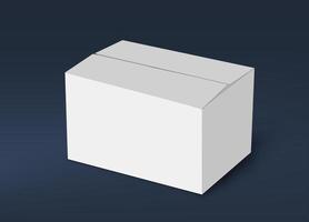3D-witte doos mock-up concept serie foto