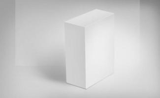 3D-witte dozen op de grond foto